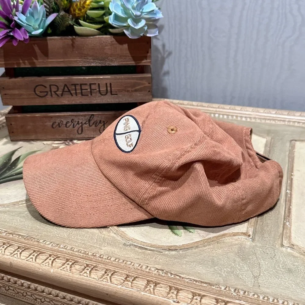 Vintage Ping Golf Corduroy Hook and Loop Adjustable Cap Hat Unisex